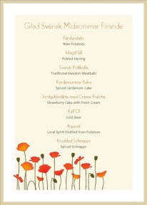 Midsommer Menu